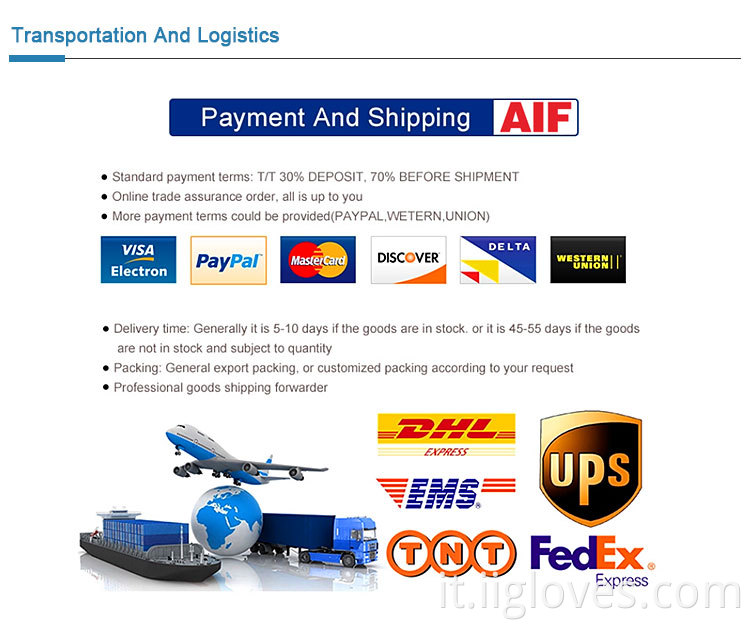 Glove in lattice di taglio di capelli traspirante senza polvere naturale senza polvere